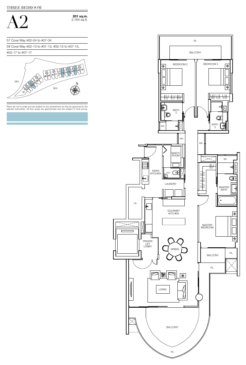 3-Bedroom, Type A2