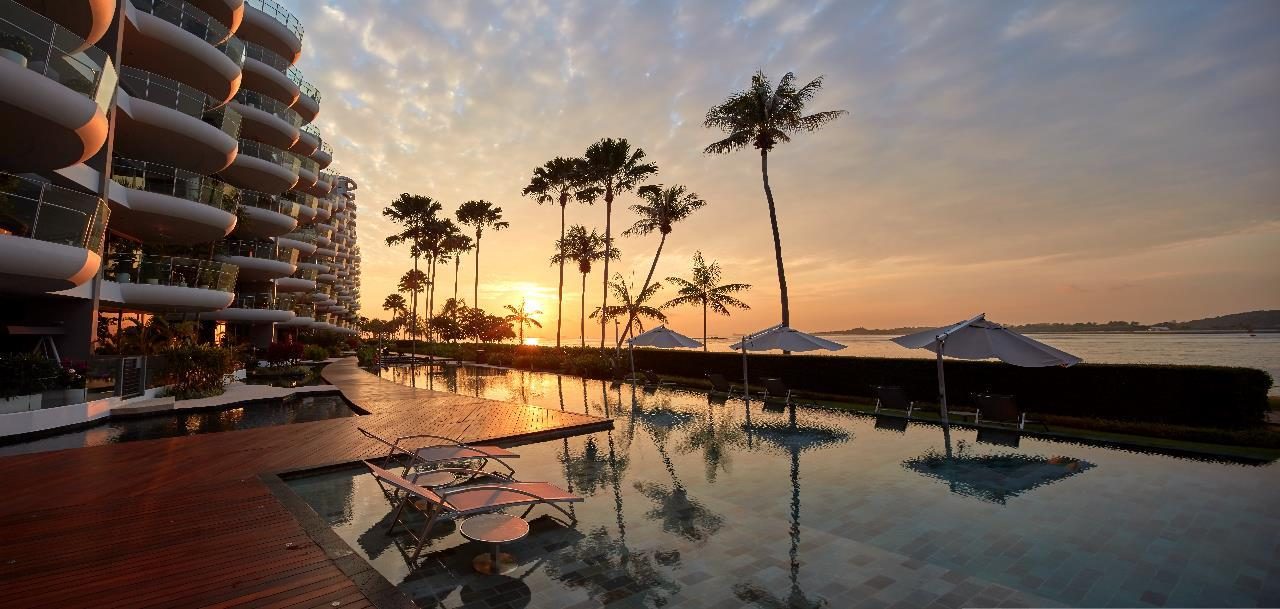 Pool deck and the Southern Islands